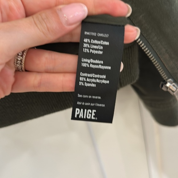 Paige Army Green Bomber Jacket - Picture 4 of 7